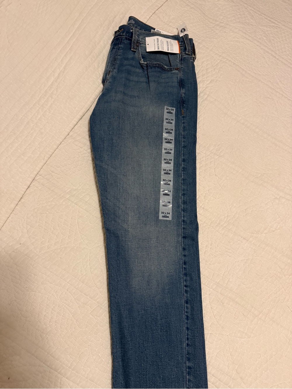 Old Navy Men's Blue Denim Jeans - Classic Straight Fit 32x34 NWT